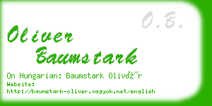 oliver baumstark business card